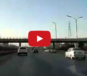 Racing On A Beijing Highway, And Crashing