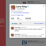 Who Is Global Times Following? Larry King