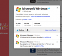 Who Is Global Times Following? Microsoft Windows