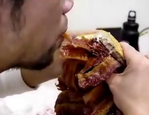 Man Eats Whopper With 1,050 Slices Of Bacon featured image