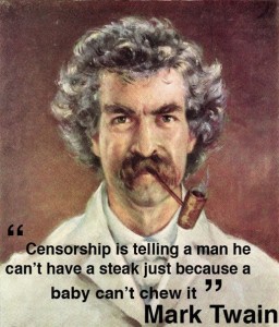 Mark Twain on censorship