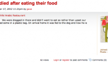 The Saddest Restaurant Review Ever (It Involves A Pet’s Death)