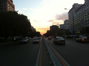 Dusk at Dongzhimen