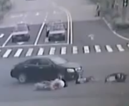 What Happens When Five People On The Same Motorcycle Get Hit By A Car?