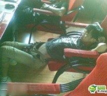 How Is This Dude Possibly Asleep?