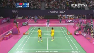 Badminton unsportsmanlike play