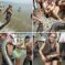 Just A Woman With Her Python At A Public Beach