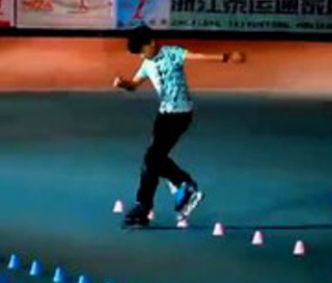 Your World Freestyle Skating Junior Classic Champion, Zhang Hao