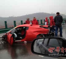 Road-Racing Ferraris In Shaanxi Get Completely, Utterly Totaled