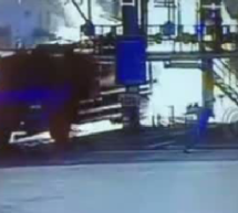 A Massive Truck Explosion Sends Three Workers Scrambling For Their Lives