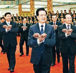 Chinese leaders do Gangnam Style