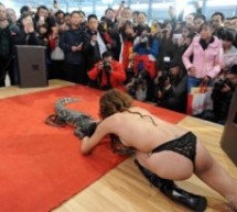 Naked Snake Lady Ups Ante By Whipping Out Crocodile