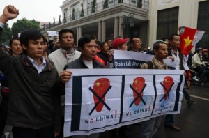 Vietnam protesters against China