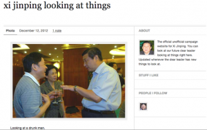 Xi Jinping looking at things