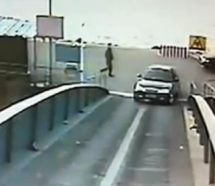 Chinese Driver Backs Vehicle Into A River, Period
