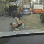 Chinese woman squatting
