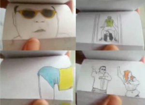 Gangnam Style flipbook parody