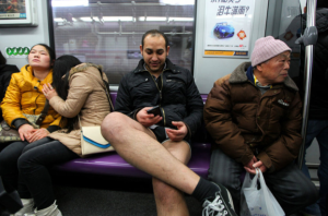 No Pants Subway Ride Shanghai