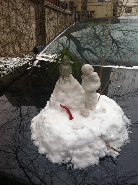 Snow sculpture 2