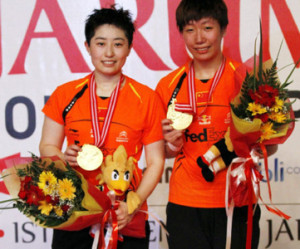 Yu Yang and Wang Xiaoli victorious