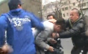 Attack on journalists outside Liu Xia's home