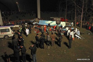 Bus crash Yangtze River Hubei