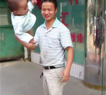 Dad Swings And Twirls Toddler Like A Baton To “Train” Him For Shaolin Temple