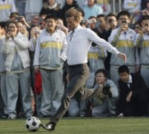 David Beckham, Global Soccer Ambassador, Arrives In Beijing