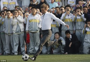 David Beckham in Beijing