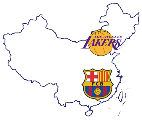 Lakers and Barcelona to China