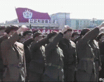 This GIF Of North Koreans Pumping Their Fists