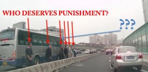 Pissing Danes in Shanghai who deserves punishment