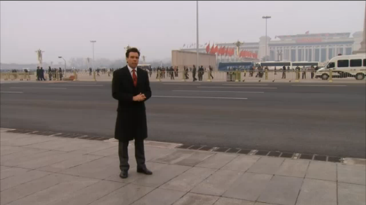 Sky News detained at Tiananmen 1