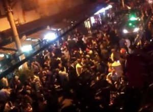Water thrown on Shanghai partiers