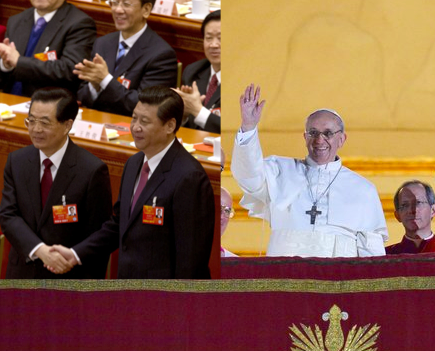 Xi Jinping and Pope Francis