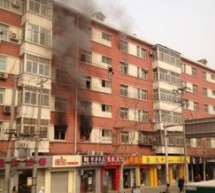 Man Falls From 5th Floor Of Burning Building In Beijing As Onlookers Watch In Horror (Video)