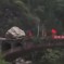 Watch As A Demolition Team, As Part Of Post-Earthquake Efforts, Blows Up A Boulder Blocking A Road