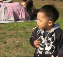 Nothing To See Here, Just A Chinese Toddler Smoking A Cigarette In Shanghai