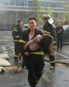 Fire in Xiangyang hotel 1