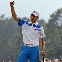 Guan Tianlang at Masters opening round