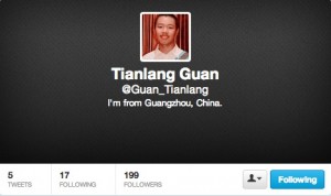 Guan Tianlang's Twitter