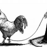 H7N9 political cartoon by Pang Li