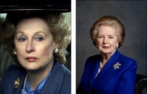 Meryl Streep and Margaret Thatcher