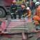 Yikes: Sand Truck Flips Onto A Car, Flattening It Completely, Killing Driver