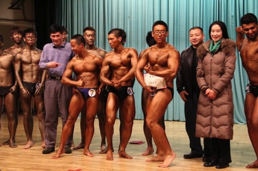 Tsinghua University bodybuilding contest