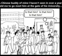 Laowai Comics: Out Of A Crowd