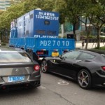 Ferrari crashes into truck in bike lane 3