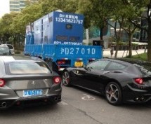 We’re Okay With This: A Ferrari Crashes Into A Truck In A Bike Lane