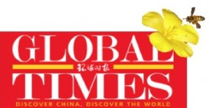 Global Times with flower 2