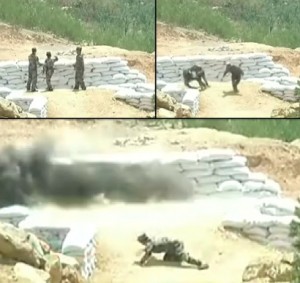 Grenade training with female soldier in Yunnan, China nearly goes horribly wrong